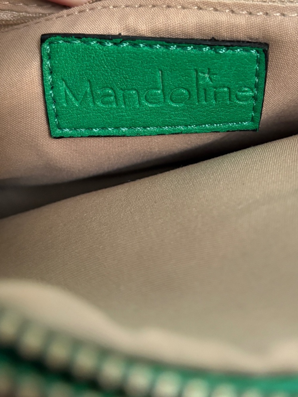 European Mandoline Fabric and Vegan Leather Crossbody Purse NWT - Picture 7 of 10